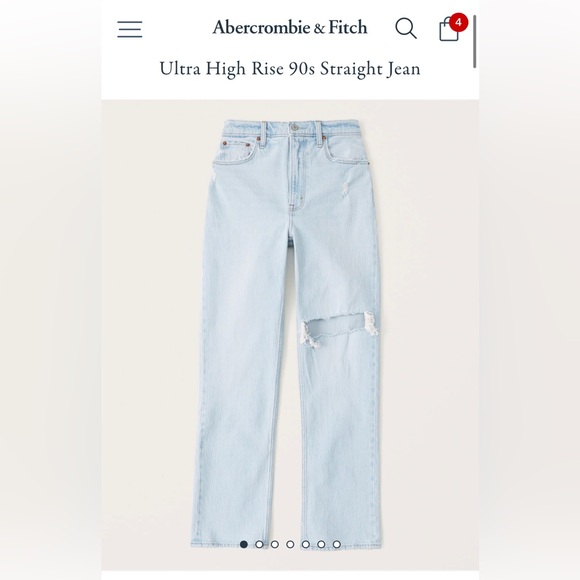 Abercrombie & Fitch Denim - Abercrombie 90s straight ultra high rise